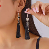 Halloween Ghost Tassel Drop Earrings - Trendsi - Flyclothing LLC