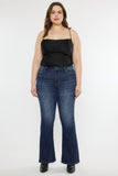 Kancan Full Size Mid Rise Slim Flare Jeans - Trendsi