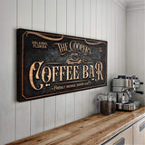 Personalized Coffee Bar Sign V - Tailored Canvases - Flyclothing LLC