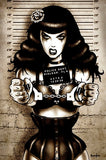 Black Market Art Company Locked Up Bettie Print