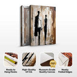 Modern Abstract Couple Wall Art - Tailored Canvases - Flyclothing LLC