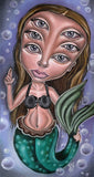 Black Market Art Company 6 Eyed Mermaid Print