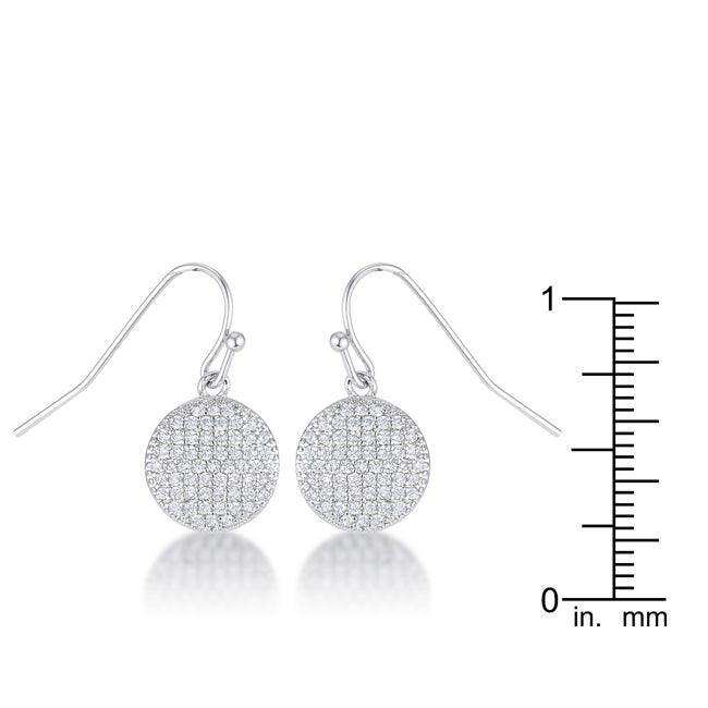 .6 Ct Elegant CZ Disk Earrings - JGI - Flyclothing LLC