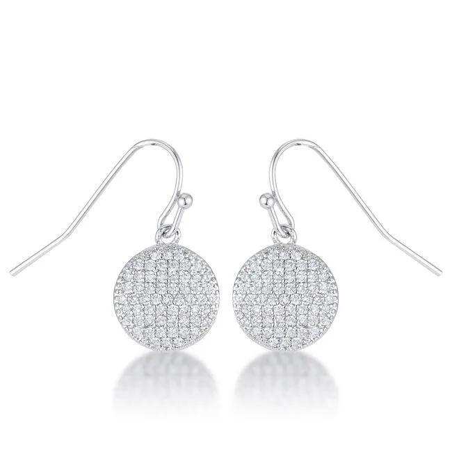 .6 Ct Elegant CZ Disk Earrings - JGI - Flyclothing LLC