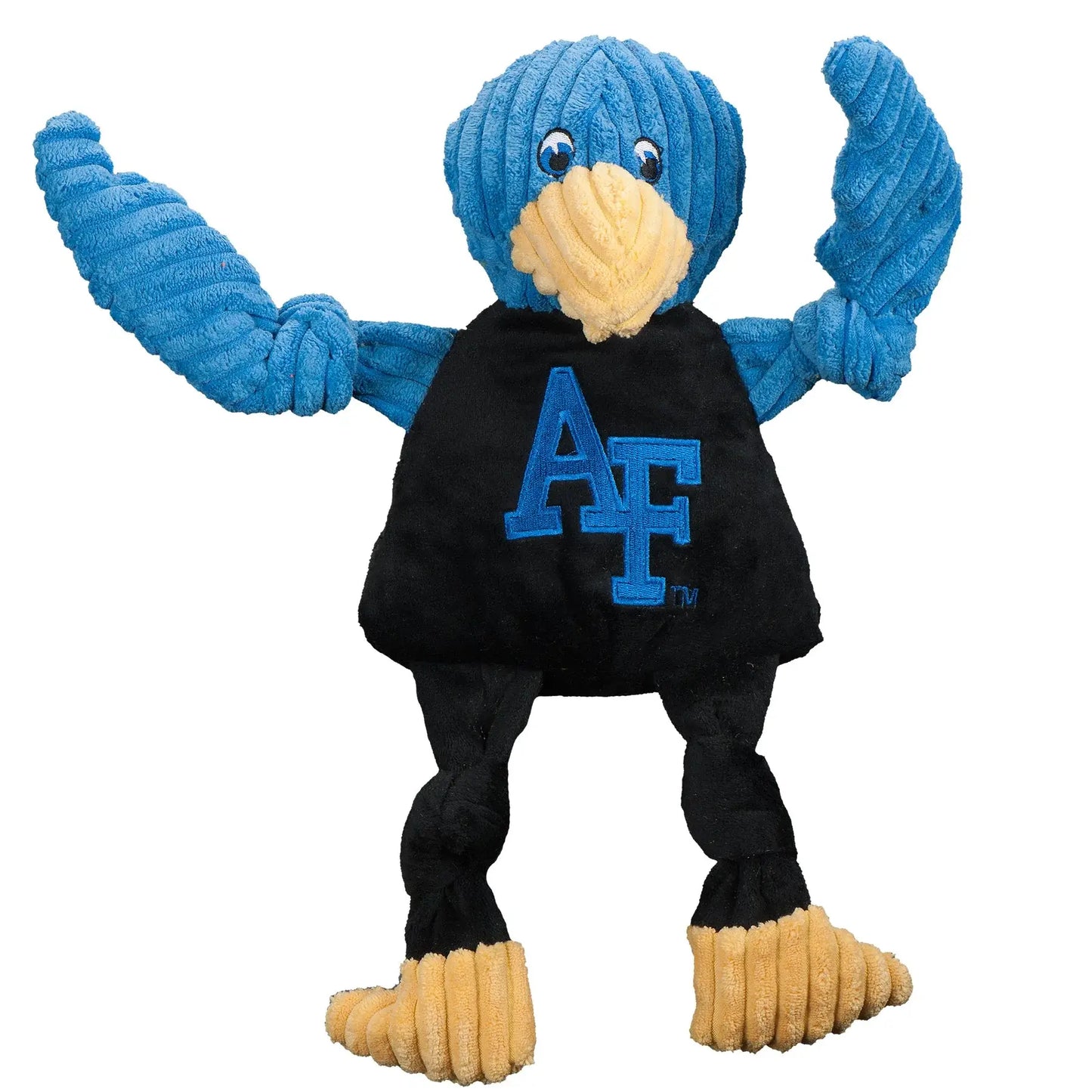 NCAA U.S. Air Force Academy, Gyr Falcon Knottie® Plush Dog Toy - HuggleHounds - Flyclothing LLC
