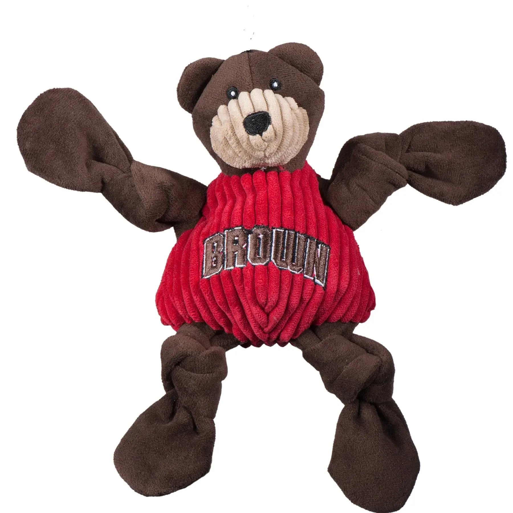 NCAA Brown University, Bruno the Bear Knottie® Plush Dog Toy - HuggleHounds - Flyclothing LLC