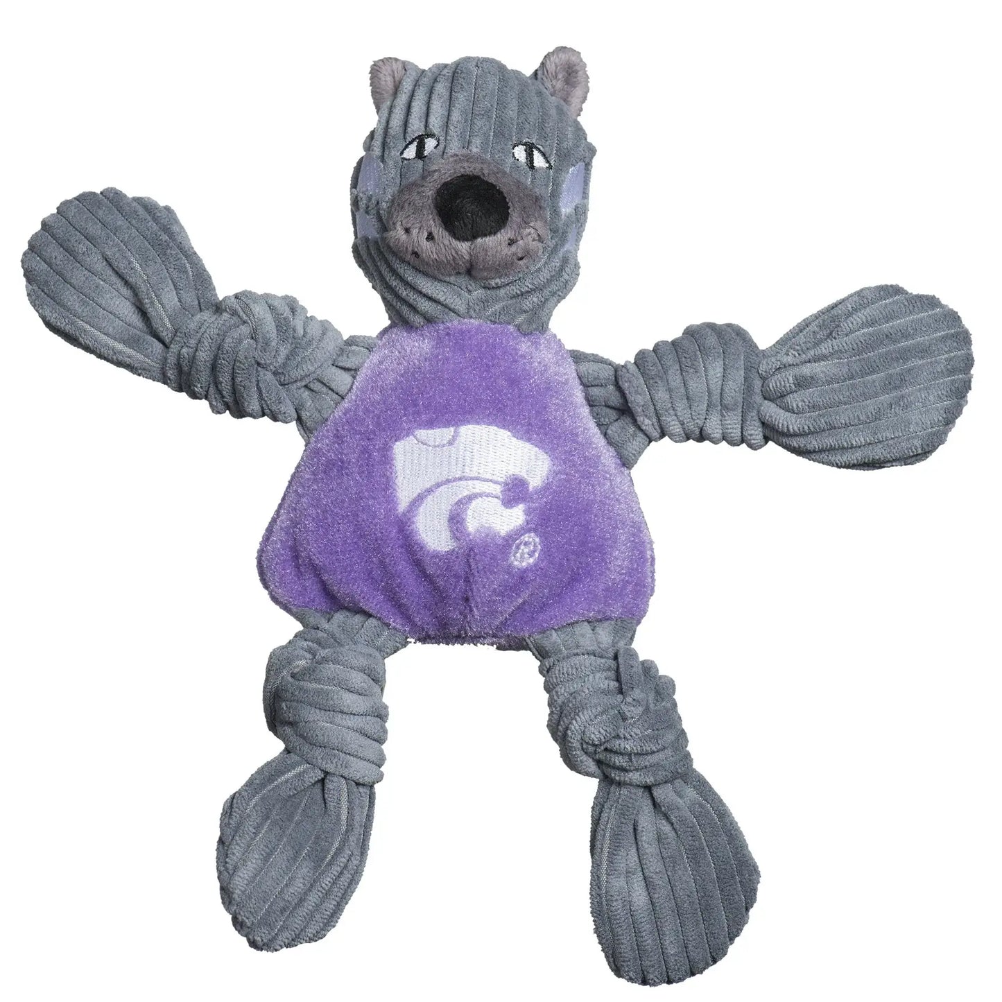 NCAA Kansas State University, Willie the Wildcat Knottie® Plush Dog Toy - HuggleHounds - Flyclothing LLC