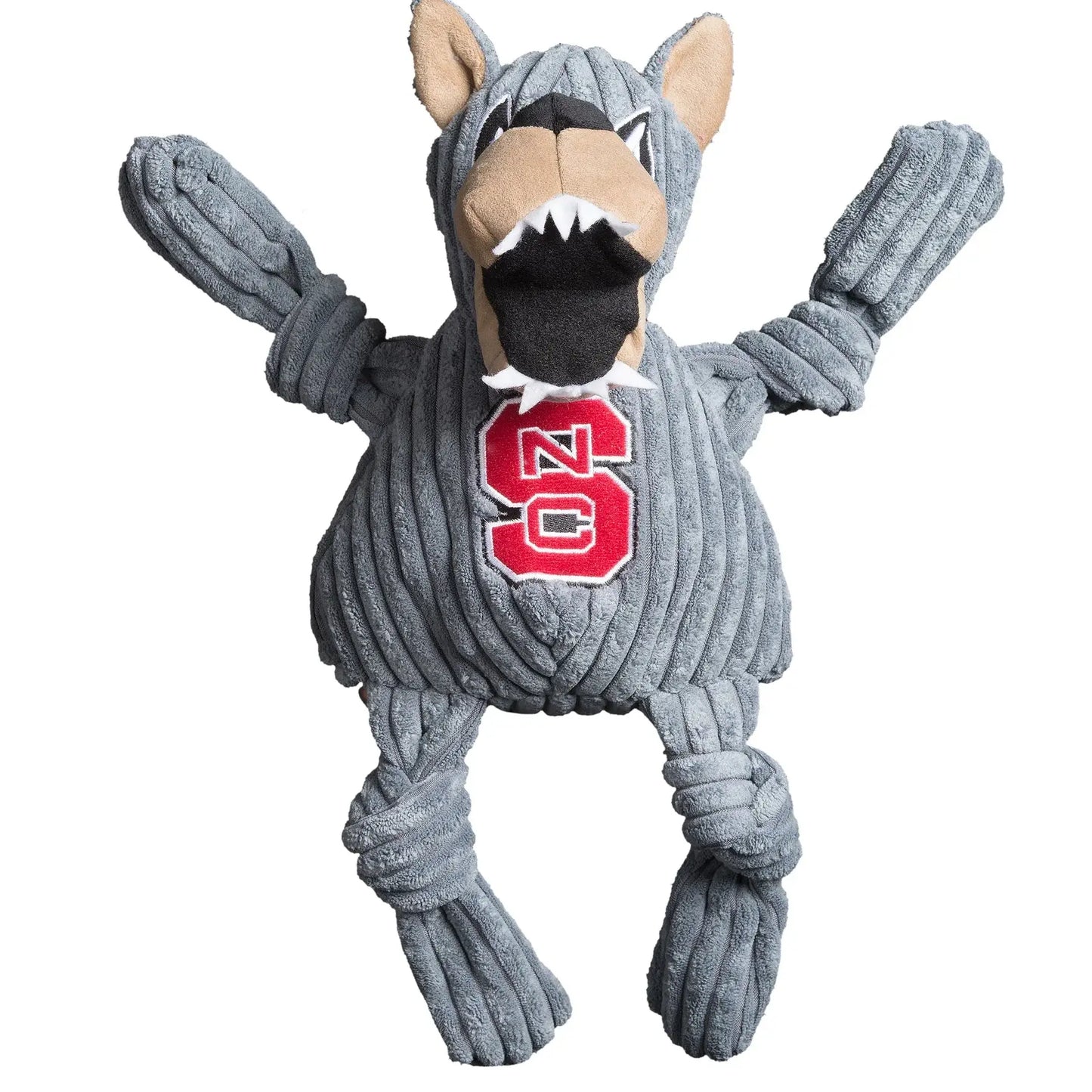 NCAA North Carolina State University, Mr. Wuf Knottie® Plush Dog Toy - HuggleHounds - Flyclothing LLC