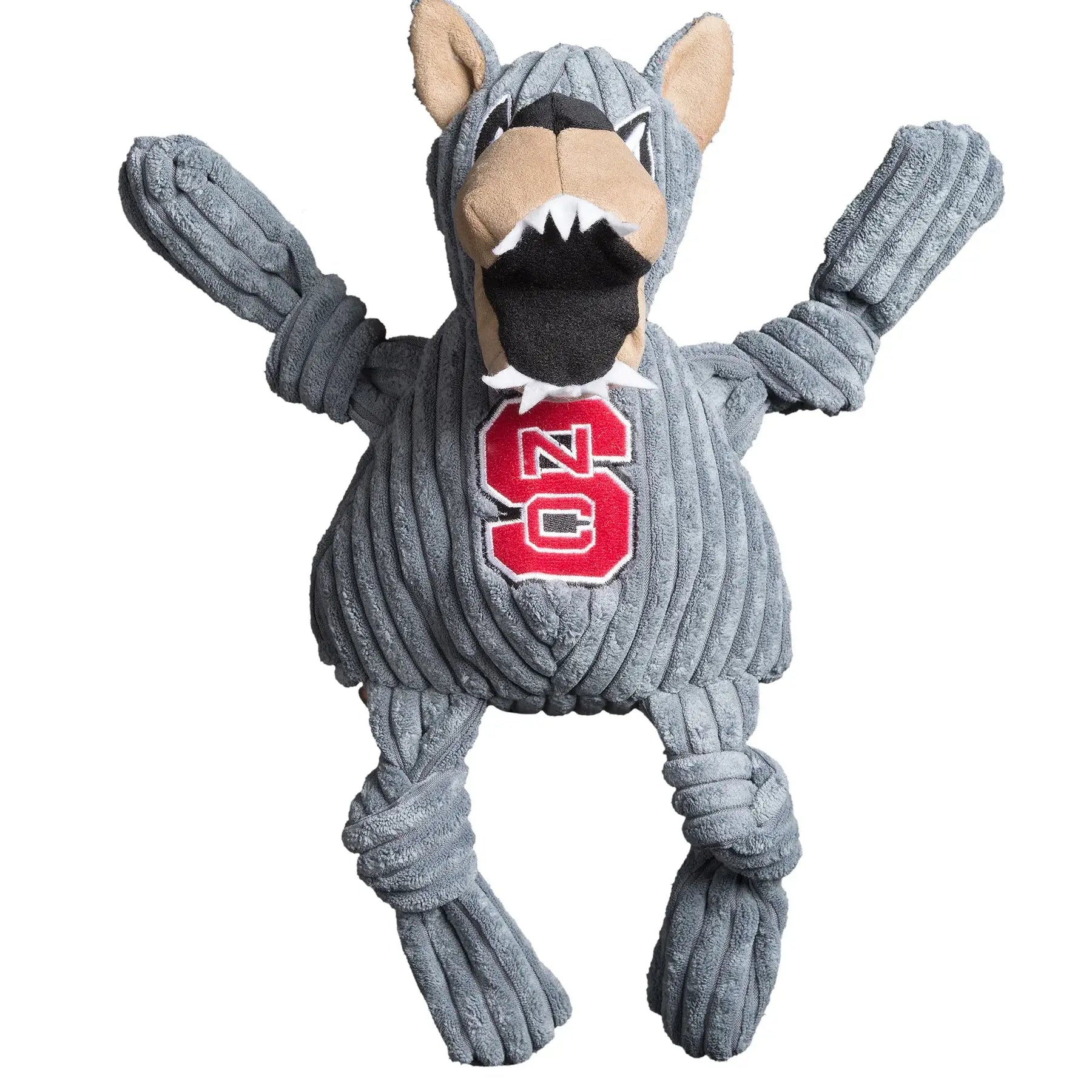 NCAA North Carolina State University, Mr. Wuf Knottie® Plush Dog Toy - HuggleHounds - Flyclothing LLC