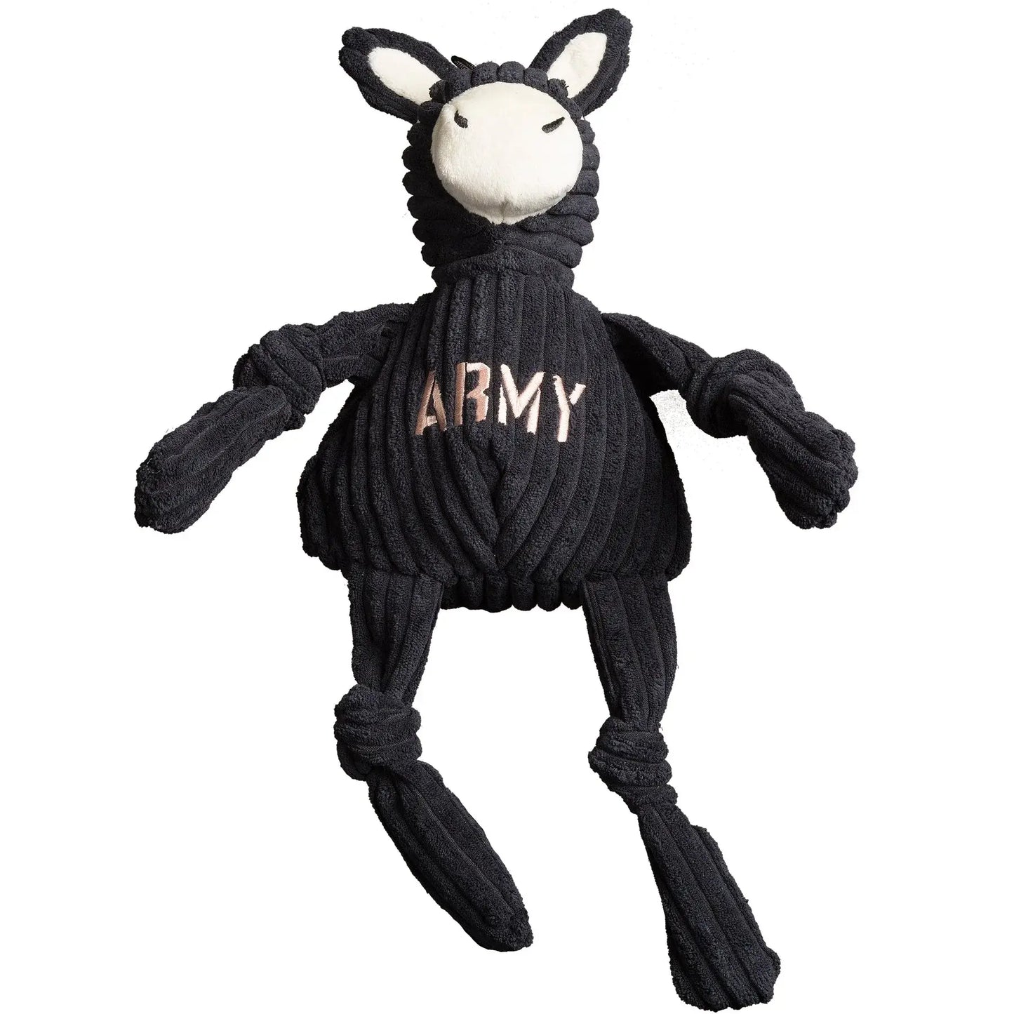 NCAA U.S. Military Academy, Army Mule Knottie® Plush Dog Toy - HuggleHounds - Flyclothing LLC