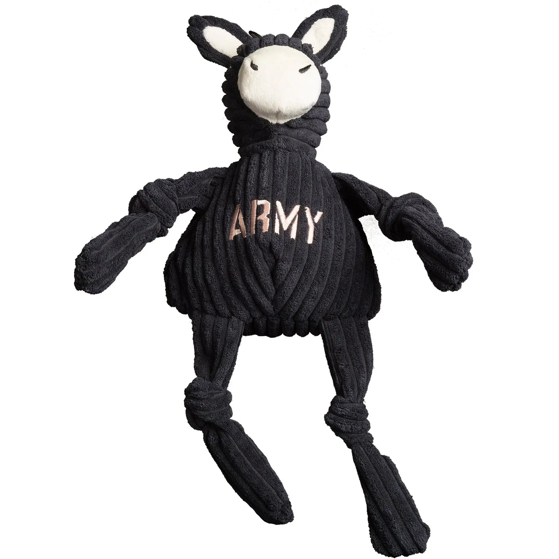 NCAA U.S. Military Academy, Army Mule Knottie® Plush Dog Toy - HuggleHounds - Flyclothing LLC