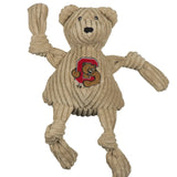NCAA Cornell University, Big Red Bear Knottie® Plush Dog Toy - HuggleHounds - Flyclothing LLC