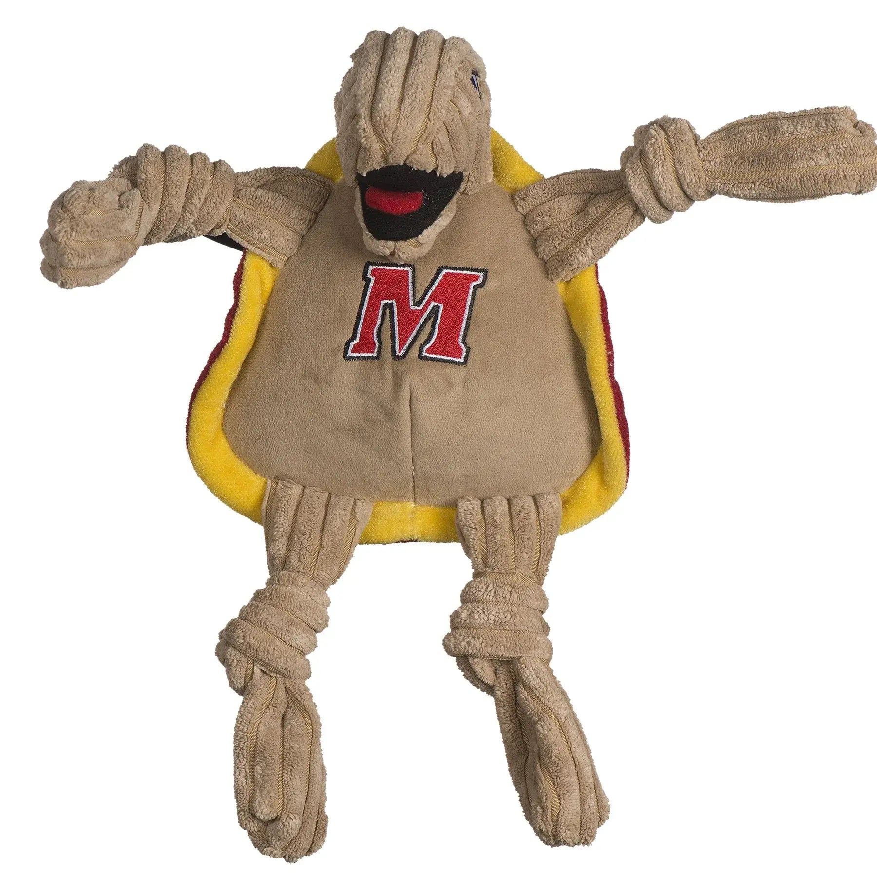 NCAA University of Maryland - Testudo the Terrapin Knottie® Plush Dog Toy - HuggleHounds - Flyclothing LLC