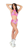 Roma Costume 6003 Halter Neck Top Cropped Top with Strap Detail - Roma Costume
