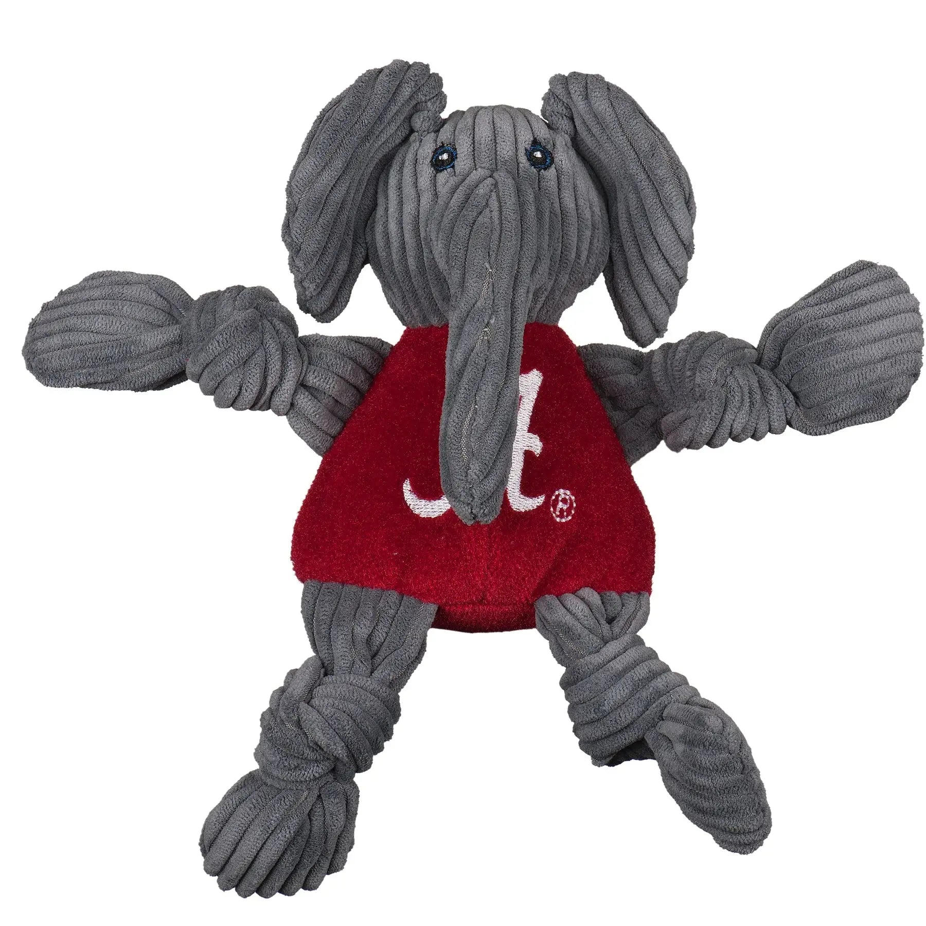 NCAA University of Alabama, Big Al Mascot Knottie® Plush Dog Toy - HuggleHounds - Flyclothing LLC