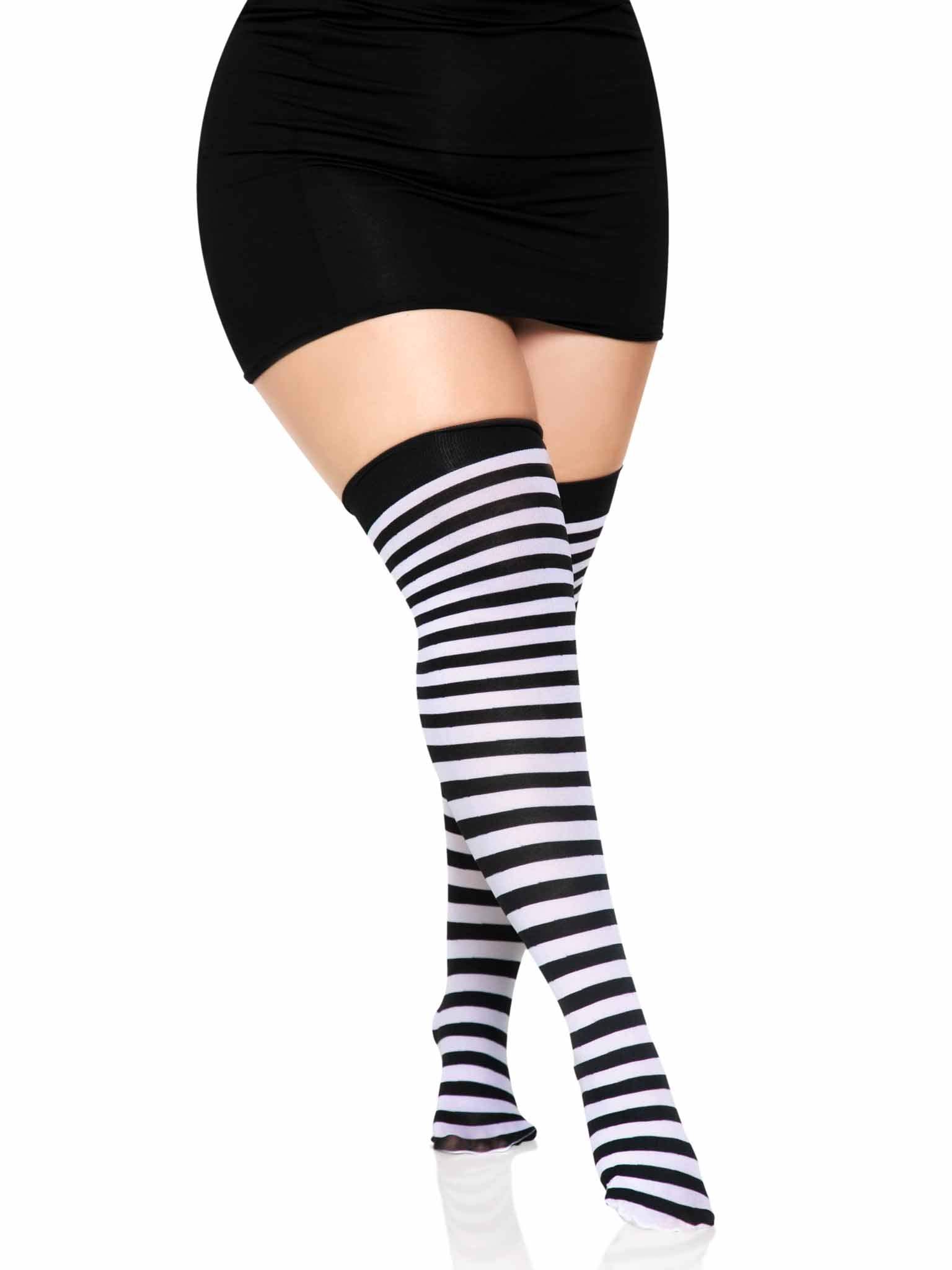 Cari Striped Stockings