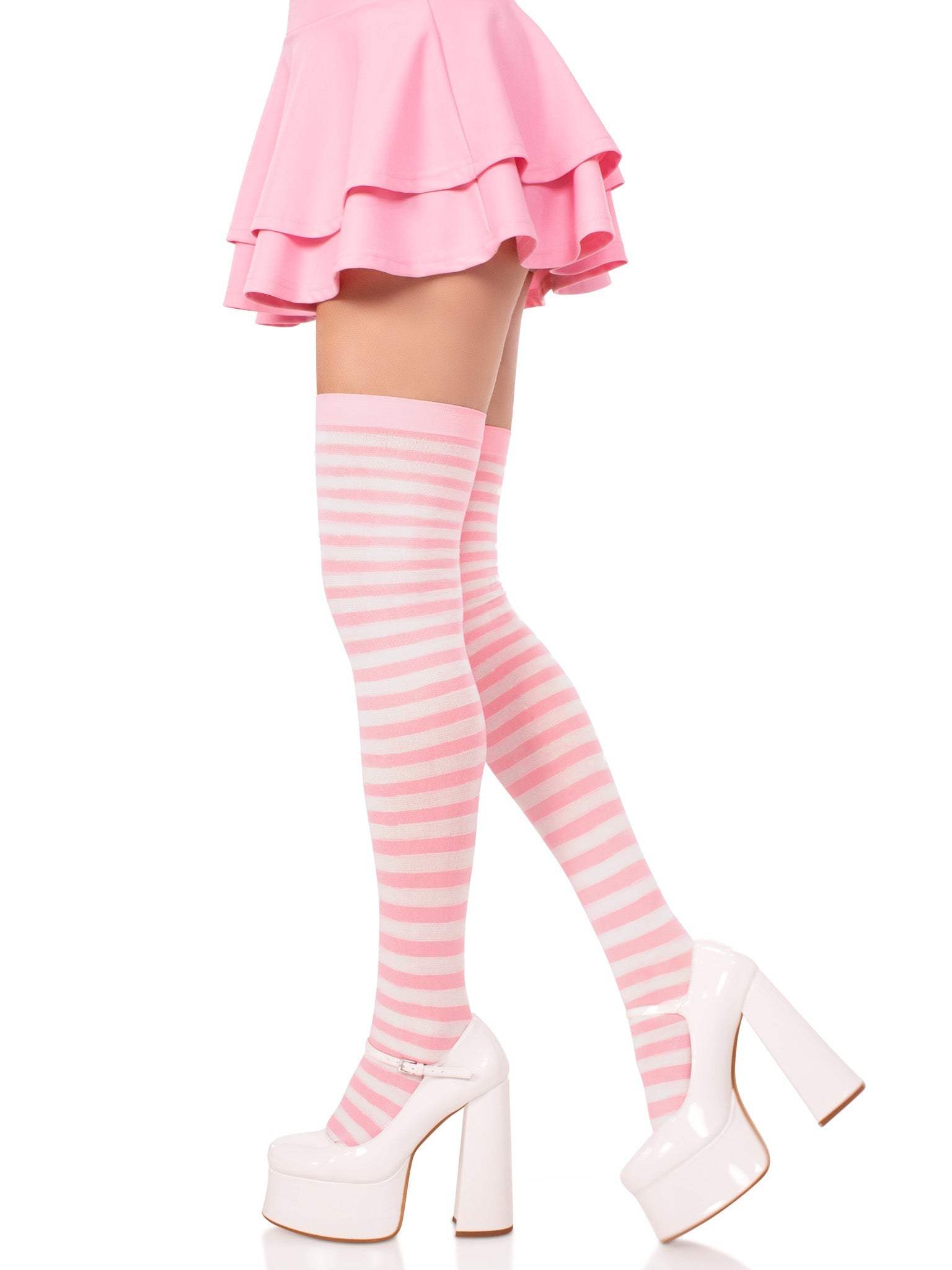 Cari Striped Stockings