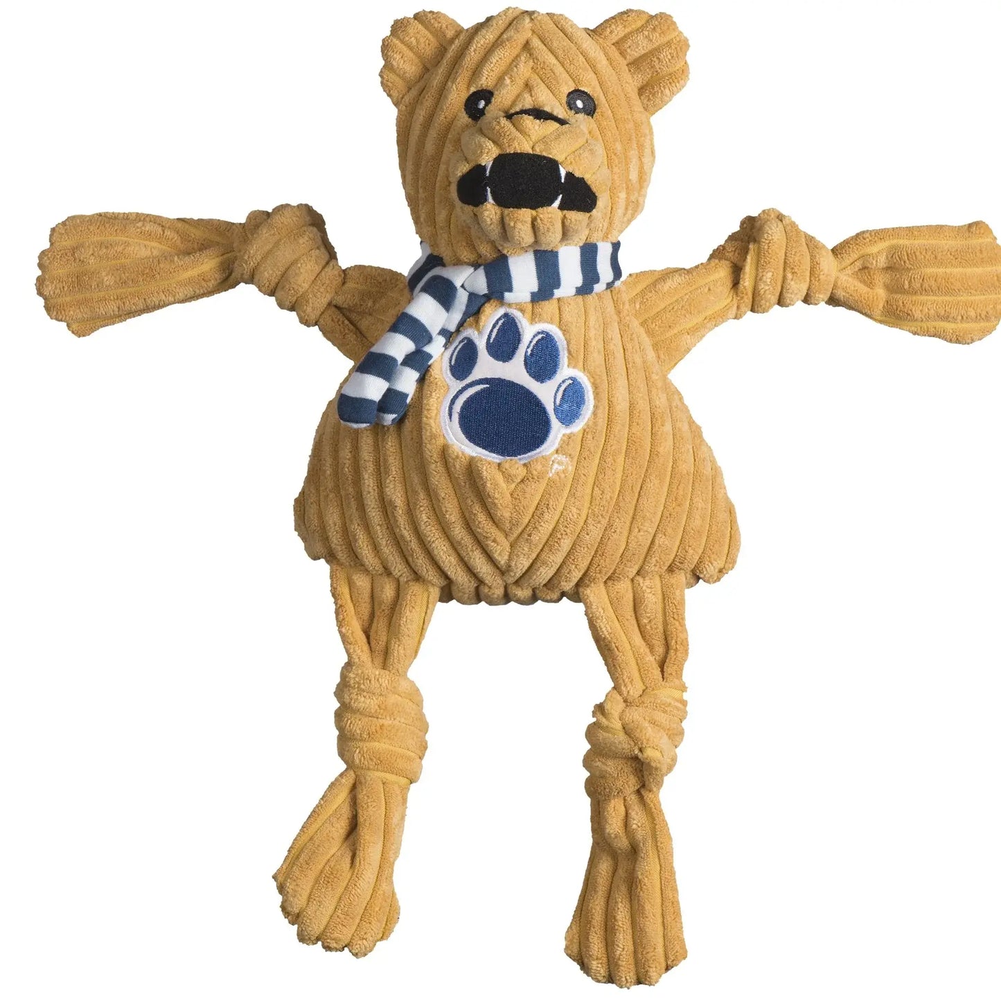 NCAA Penn State University, Nittany Lion Knottie® Plush Dog Toy - HuggleHounds - Flyclothing LLC