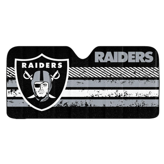 Las Vegas Raiders Windshield Sun Shade - Las Vegas Raiders