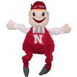 NCAA University of Nebraska, Lil Red Knottie® Plush Dog Toy - HuggleHounds - Flyclothing LLC