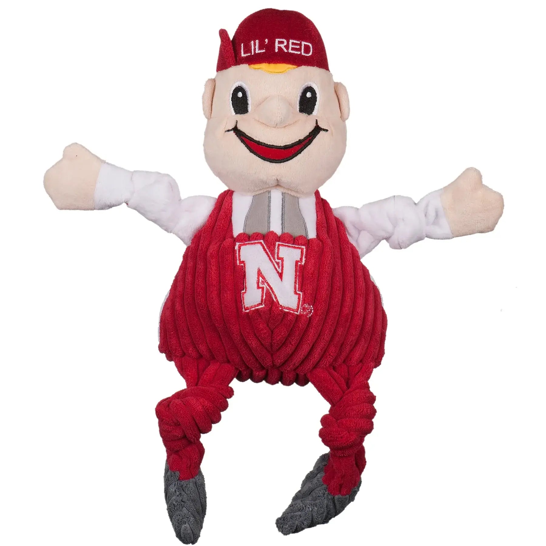 NCAA University of Nebraska, Lil Red Knottie® Plush Dog Toy - HuggleHounds - Flyclothing LLC
