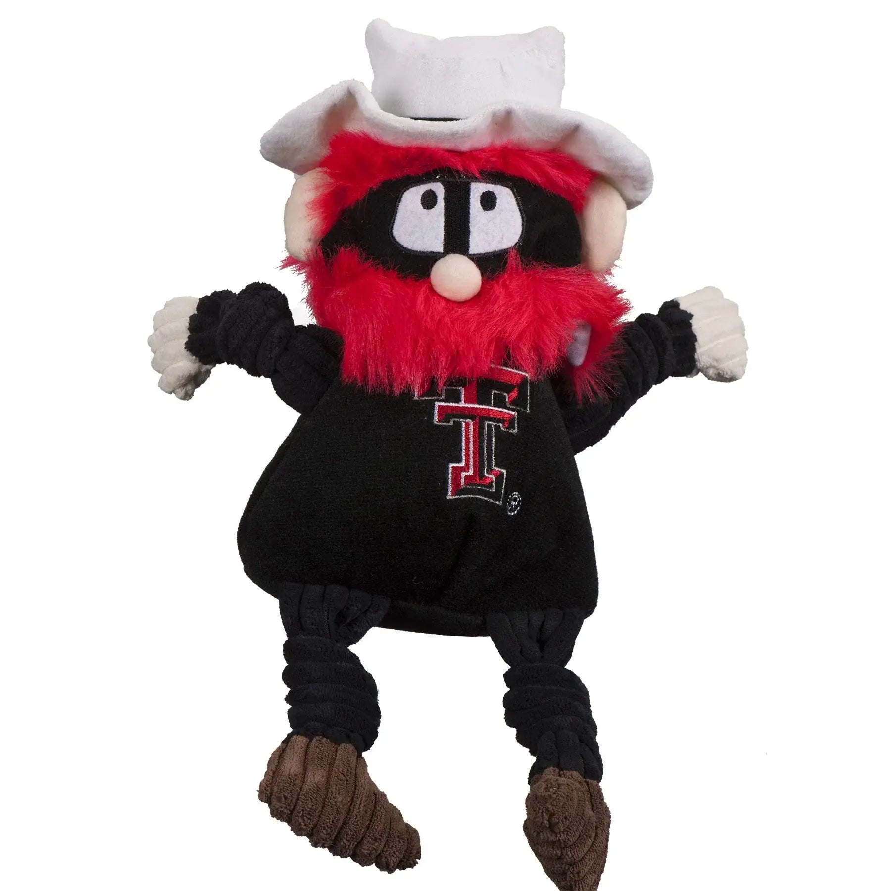 NCAA Texas Tech University, Raider Red Knottie® Plush Dog Toy - HuggleHounds - Flyclothing LLC