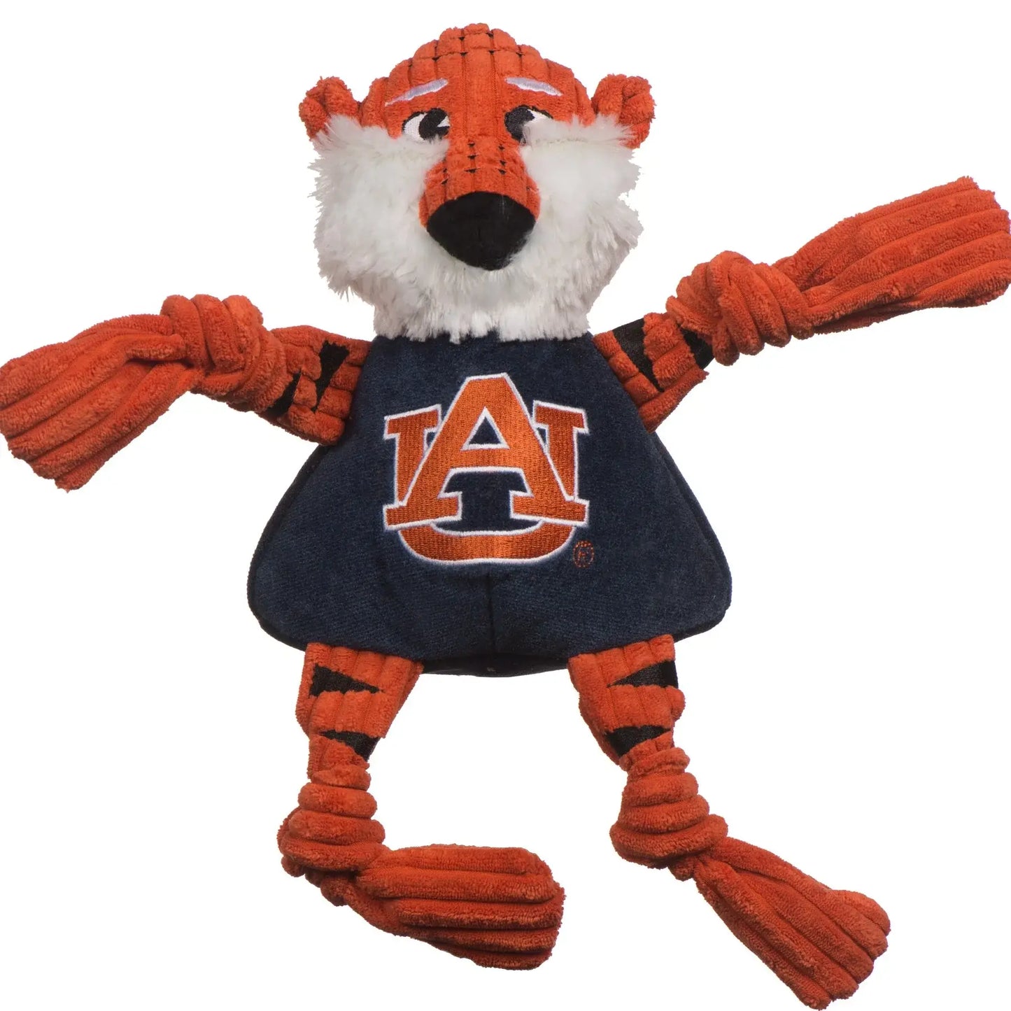NCAA Auburn University, Aubie the Tiger Knottie® Plush Dog Toy - HuggleHounds - Flyclothing LLC