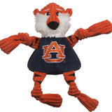 NCAA Auburn University, Aubie the Tiger Knottie® Plush Dog Toy - HuggleHounds - Flyclothing LLC
