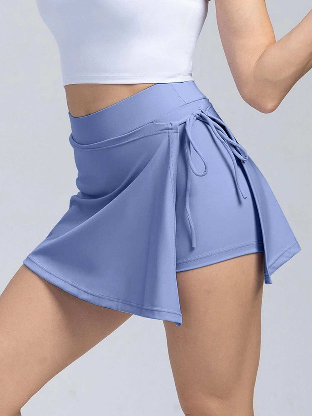 High Waist Active Skort with Pockets - Trendsi - Flyclothing LLC