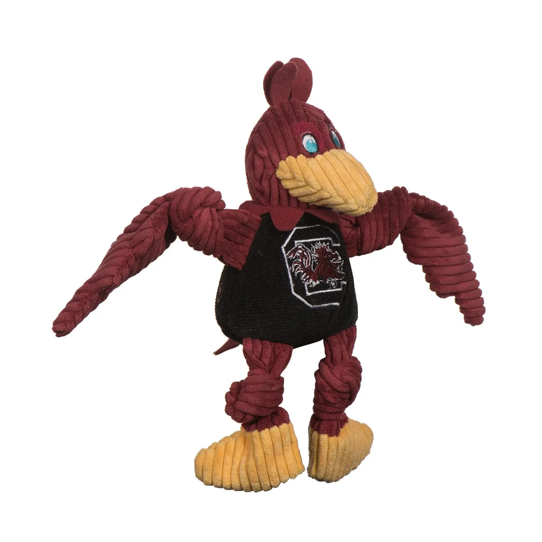 NCAA University of South Carolina, Cocky Knottie® Plush Dog Toy - HuggleHounds - Flyclothing LLC