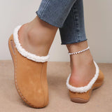 Plush Lined Wedge Slip-Ons - Trendsi - Flyclothing LLC