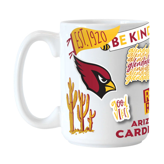 Arizona Cardinals 15oz Native Sublimated Mug - Logo Brands - Flyclothing LLC