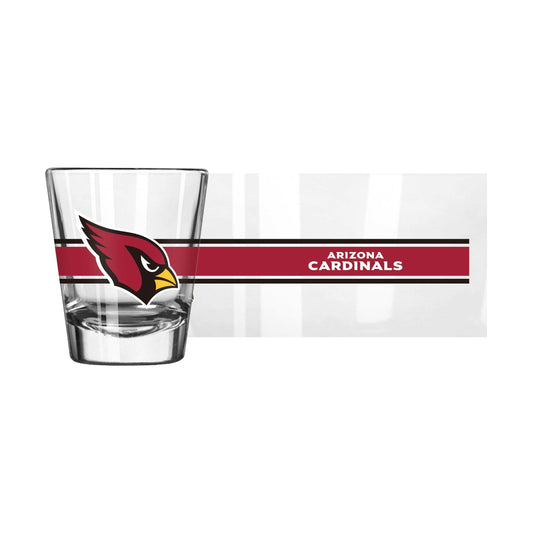 Arizona Cardinals 2oz Stripe Shot Glass - Logo Brands - Flyclothing LLC