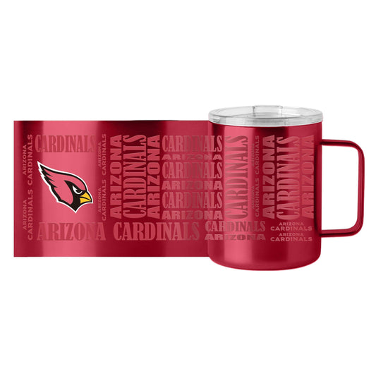 Arizona Cardinals 15oz Replay Stainless Steel Mug - Logo Brands - Flyclothing LLC