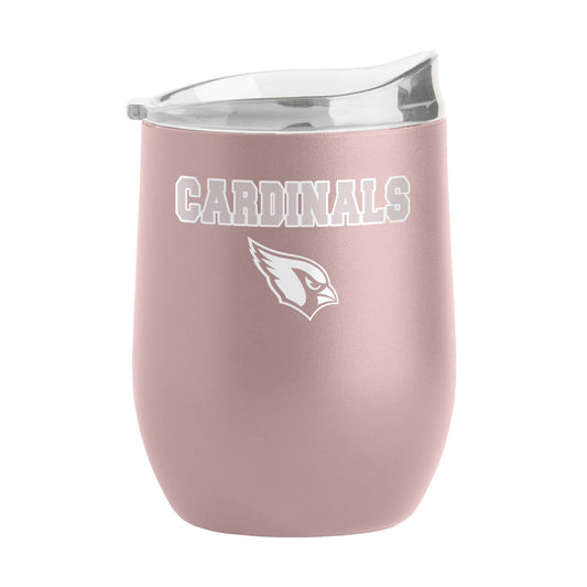 Arizona Cardinals 16oz Stencil Powder Coat Curved Beverage - Logo Brands - Flyclothing LLC