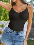 Seamless Scoop Neck Spaghetti Strap Shaping Bodysuit - Trendsi - Flyclothing LLC