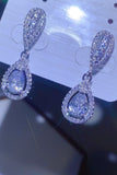 2 Carat Moissanite 925 Sterling Silver Teardrop Earrings - Trendsi