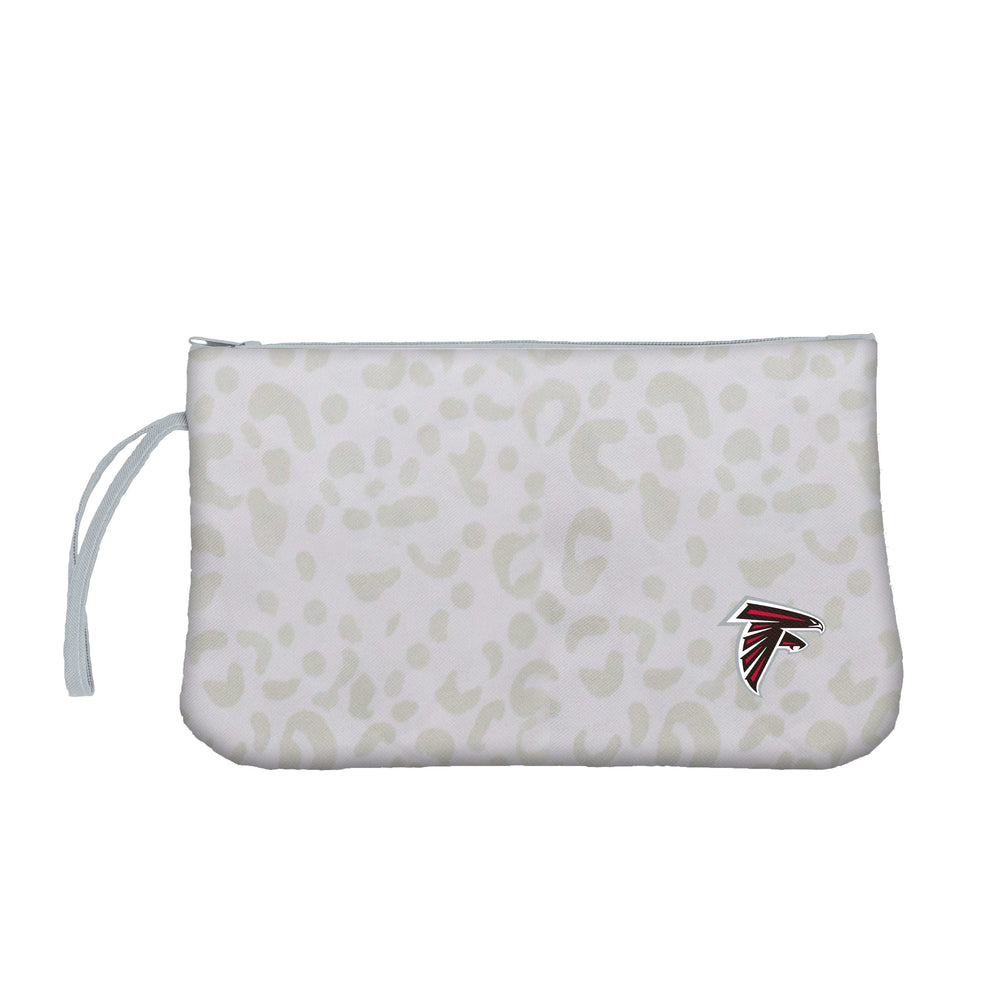 Atlanta Falcons Leopard Print Wristlet - Logo Brands - Flyclothing LLC