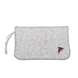 Atlanta Falcons Leopard Print Wristlet - Logo Brands - Flyclothing LLC