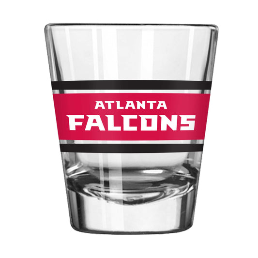 Atlanta Falcons 2oz Stripe Shot Glass - Logo Brands - Flyclothing LLC