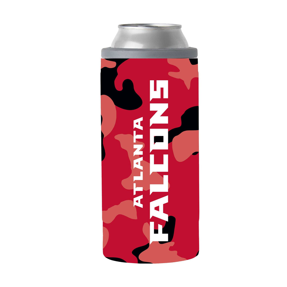 Atlanta Falcons Camo Swagger 12oz Slim Can Coolie - Logo Brands - Flyclothing LLC