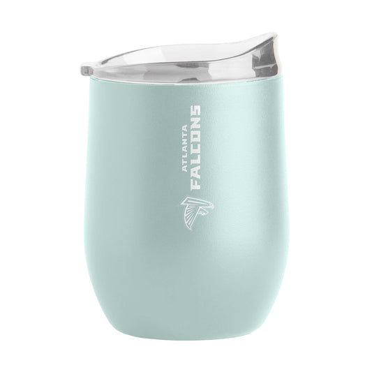 Atlanta Falcons 16oz Vertical Powder Coat Curved Beverage - Logo Brands - Flyclothing LLC