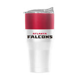 Atlanta Falcons 30oz Colorblock White Powder Coat Tumbler - Logo Brands - Flyclothing LLC