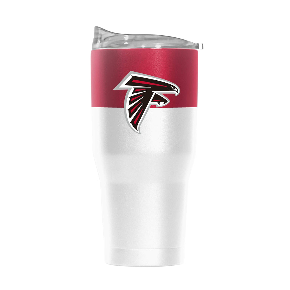 Atlanta Falcons 30oz Colorblock White Powder Coat Tumbler - Logo Brands - Flyclothing LLC