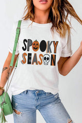 Letter Graphic Round Neck Short Sleeve T-Shirt - Trendsi - Flyclothing LLC