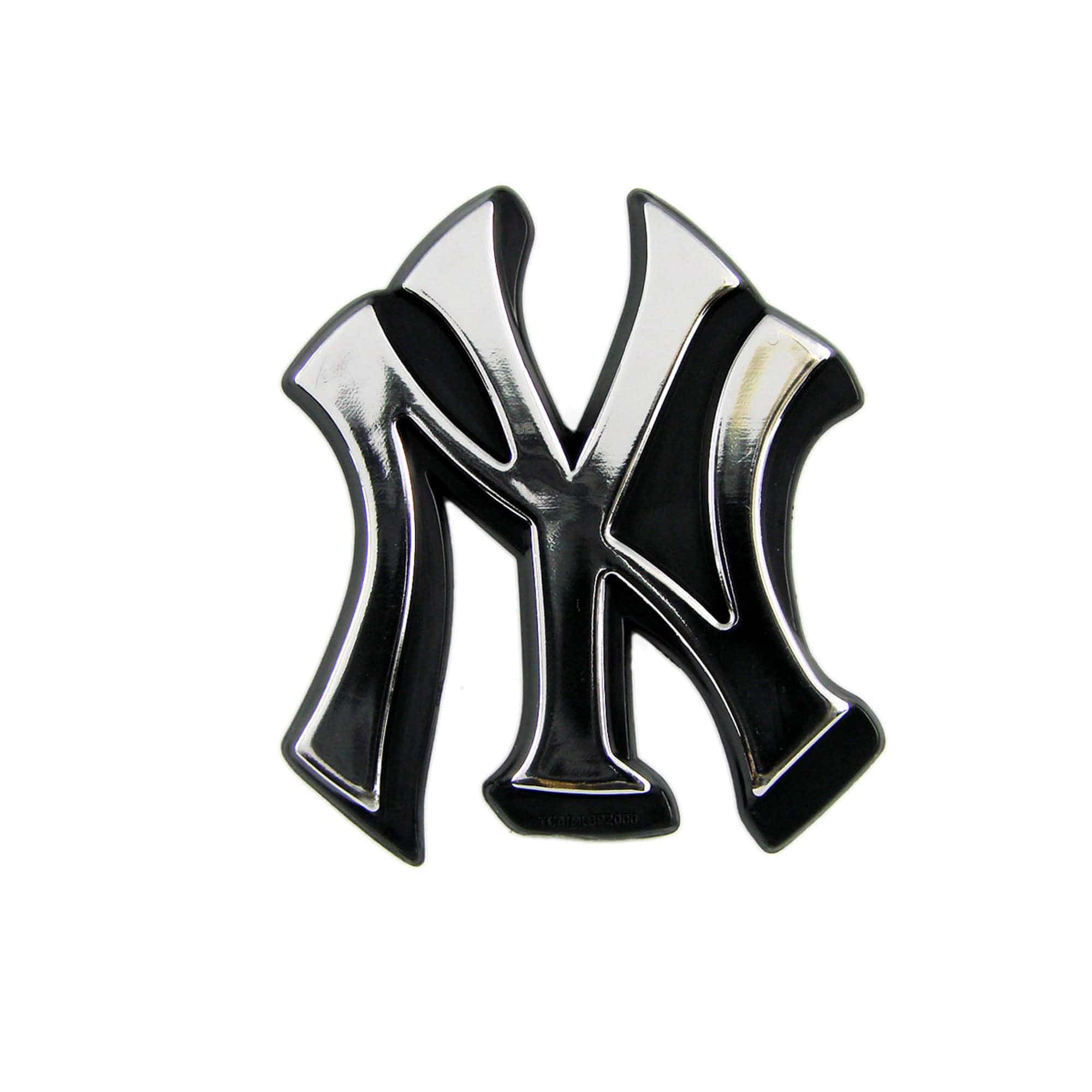New York Yankees Molded Chrome Plastic Emblem - New York Yankees