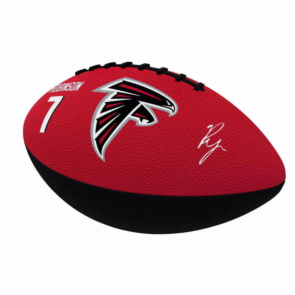 Atlanta Falcons Bijan Robinson Players Junior Size Rubber Football - Logo Brands - Flyclothing LLC