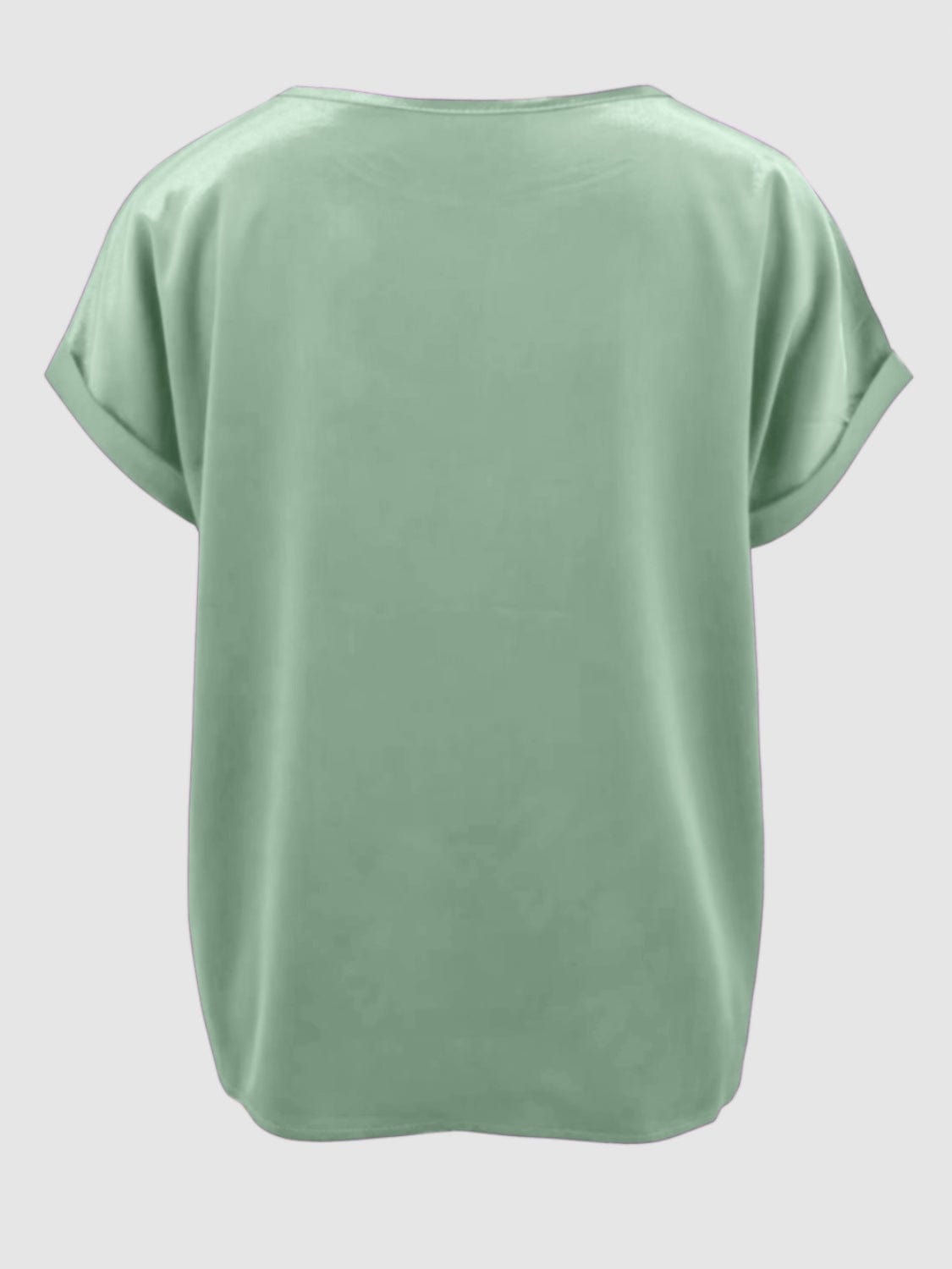 Round Neck Short Sleeve T-Shirt - Trendsi