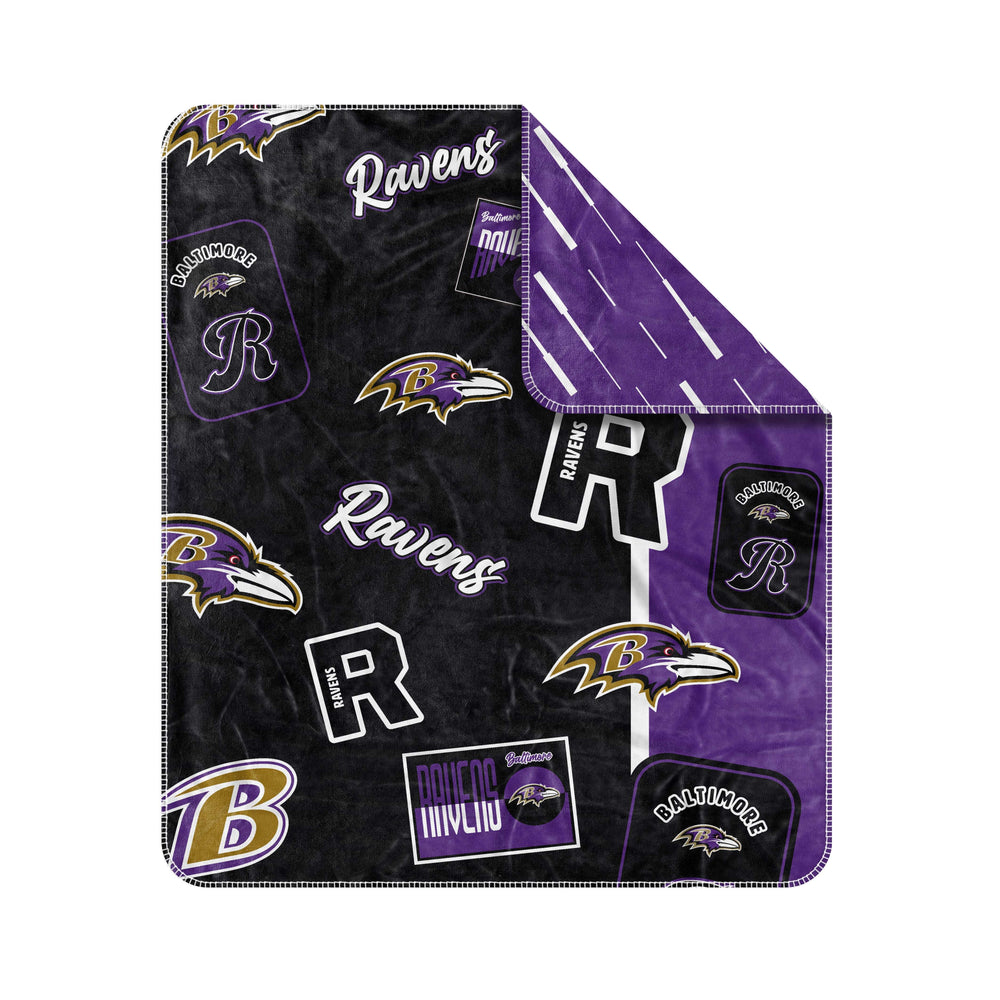 Baltimore Ravens Dream Weave Throw 50x60 - Logo Brands - Flyclothing LLC