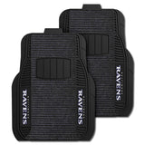 NFL - Baltimore Ravens 2-pc Deluxe Car Mat Set - Logo Brands - Flyclothing LLC